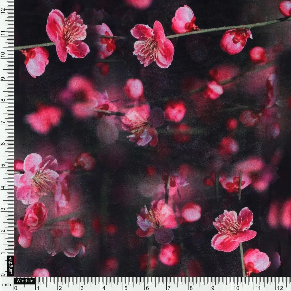 Tiny Pink Chintz Branch Digital Printed Fabric - Weightless – we 0 ta08659 110 tiny pink chintz branch digital printed fabric weightless 4