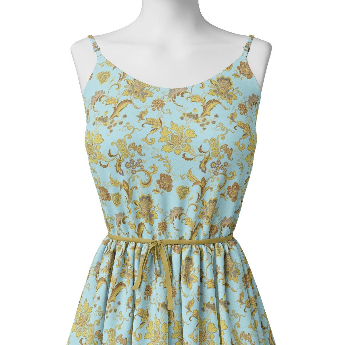 Royal Golden Flower Branch Digital Printed Fabric - Weightless – we 0 ta08684 110 royal golden flower branch digital printed fabric weightless 2