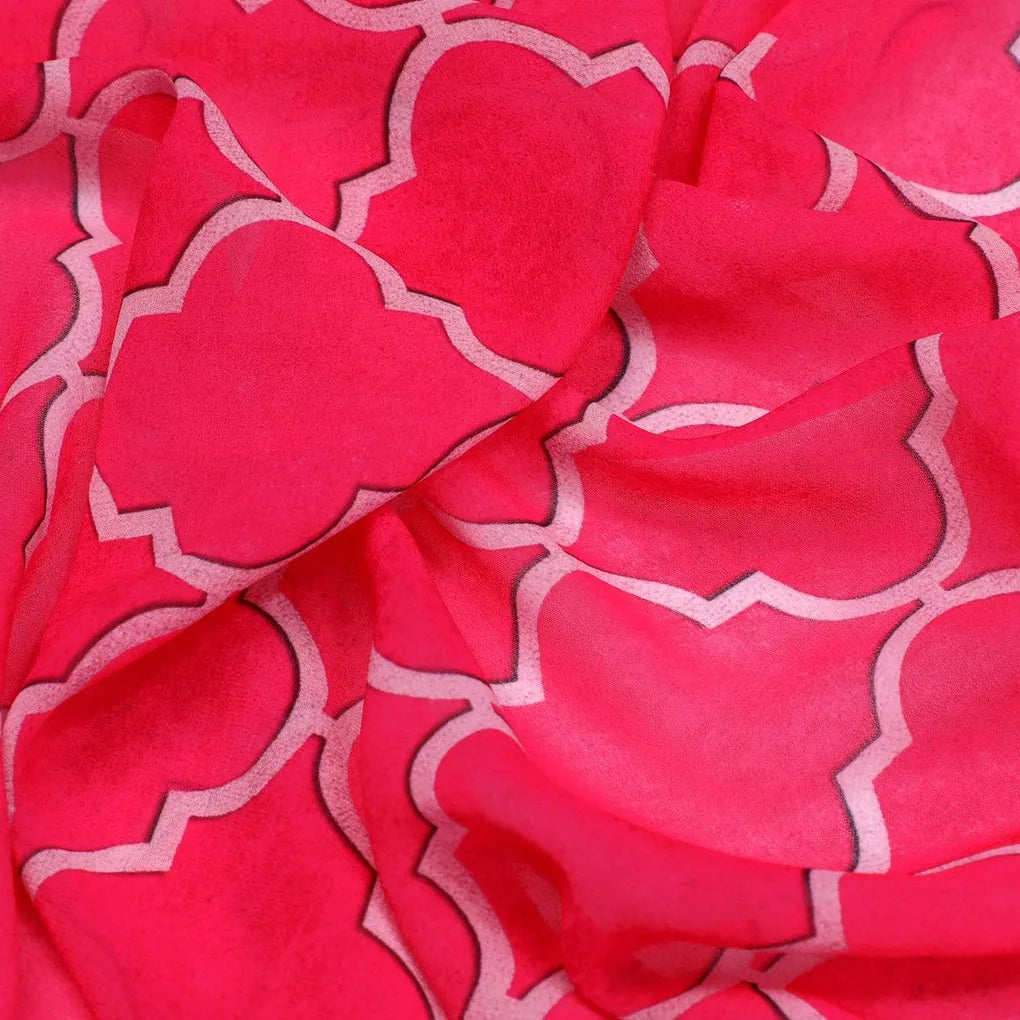 Pink Quatrefoil Patterns Digital Printed Fabric - Weightless – we 0 ta08732p1 110 pink quatrefoil patterns digital printed fabric weightless 3
