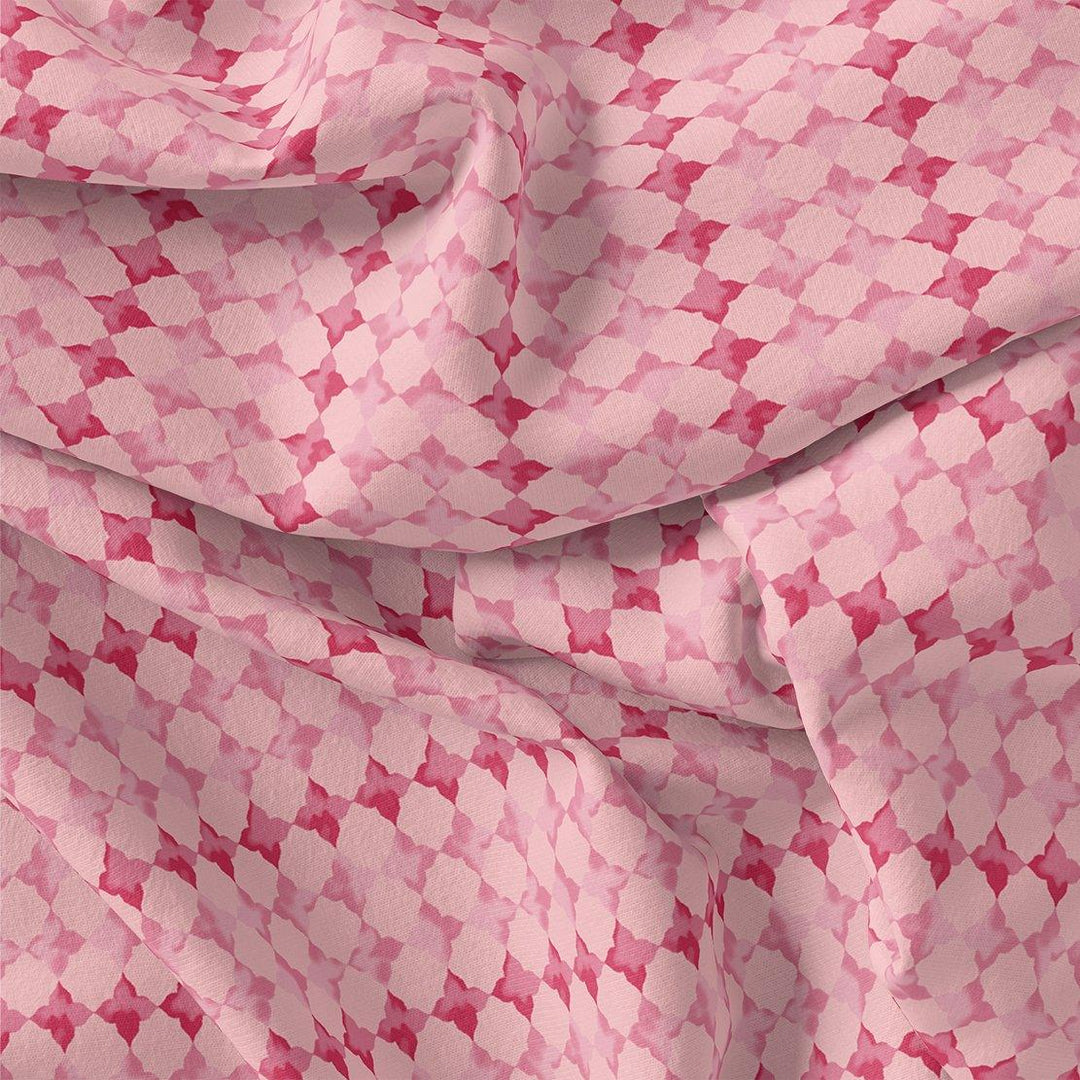 Lattice Star Patterns Digital Printed Fabric - Weightless - FAB VOGUE Studio®