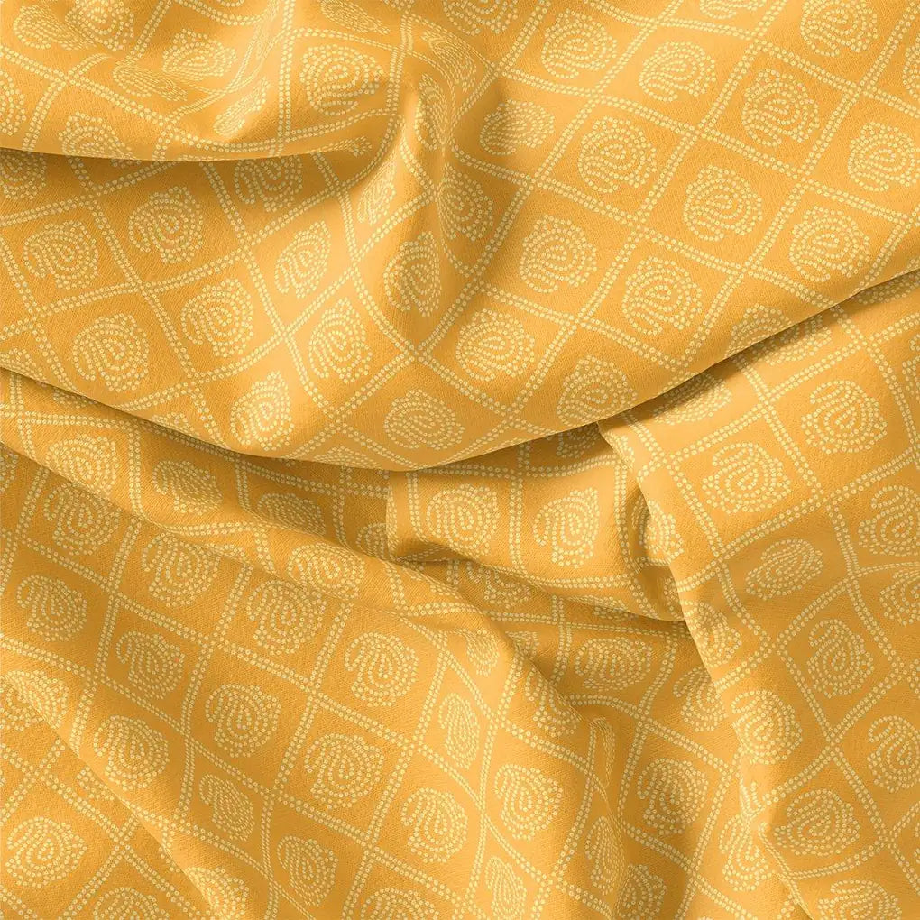 Creative Yellow Doted Seamless Digital Printed Fabric - Weightless – we 0 ta08750 110 creative yellow doted seamless digital printed fabric weightless 3