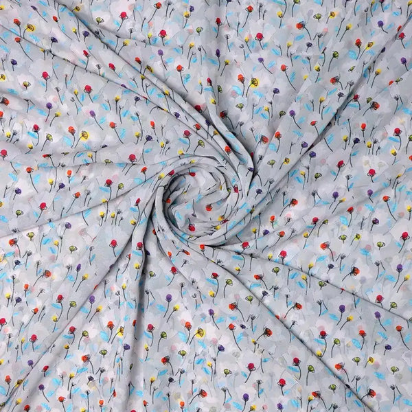 Colourful Flower Chintz With Small Leaves Digital Printed Fabric - Weightless – we 0 ta08798 110 colourful flower chintz with small leaves digital printed fabric weightless 1