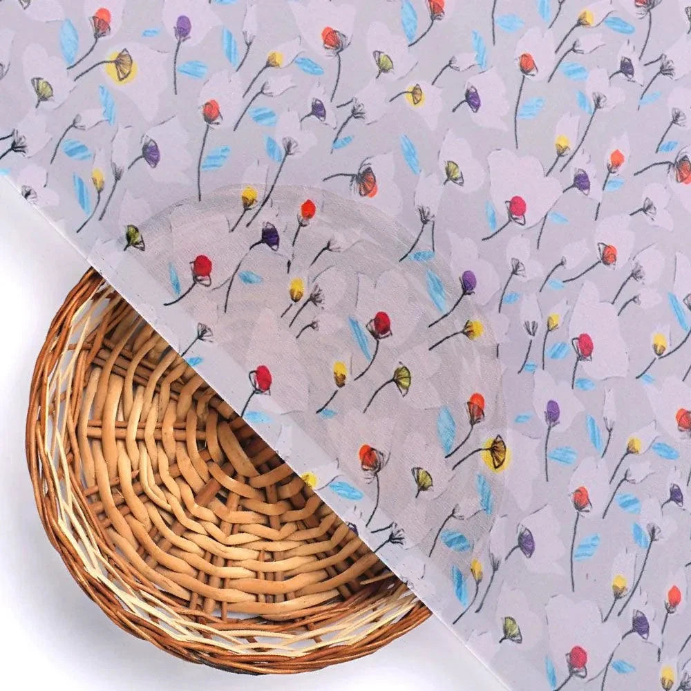 Colourful Flower Chintz With Small Leaves Digital Printed Fabric - Weightless – we 0 ta08798 110 colourful flower chintz with small leaves digital printed fabric weightless 2
