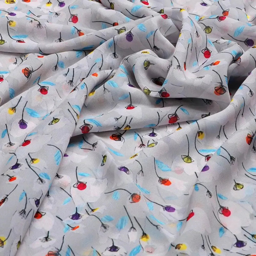 Colourful Flower Chintz With Small Leaves Digital Printed Fabric - Weightless – we 0 ta08798 110 colourful flower chintz with small leaves digital printed fabric weightless 3