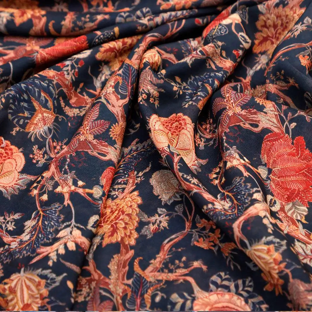 Japanese Chinoiserie Natural Digital Printed Fabric - Weightless – we 0 ta08826 110 japanese chinoiserie natural digital printed fabric weightless 3