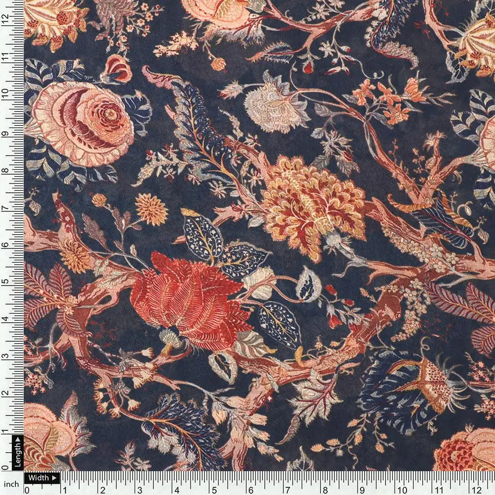 Japanese Chinoiserie Natural Digital Printed Fabric - Weightless – we 0 ta08826 110 japanese chinoiserie natural digital printed fabric weightless 4