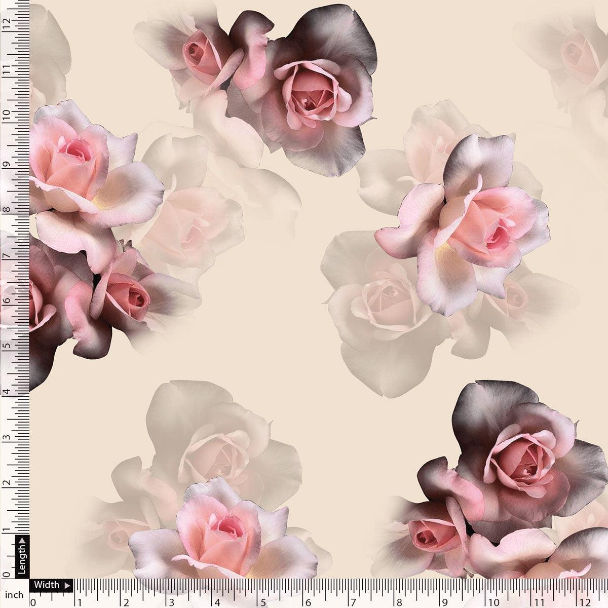 Cream Flower Weightless Printed Fabric – we 0 ta08948p2 110 cream flower weightless printed fabric 5