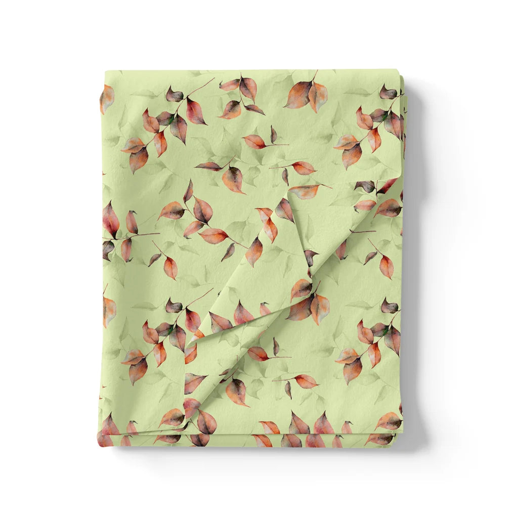 Attractive Orange Gradient Leaves Digital Printed Fabric - Weightless – we 0 ta09117pc 110 attractive orange gradient leaves digital printed fabric weightless 5