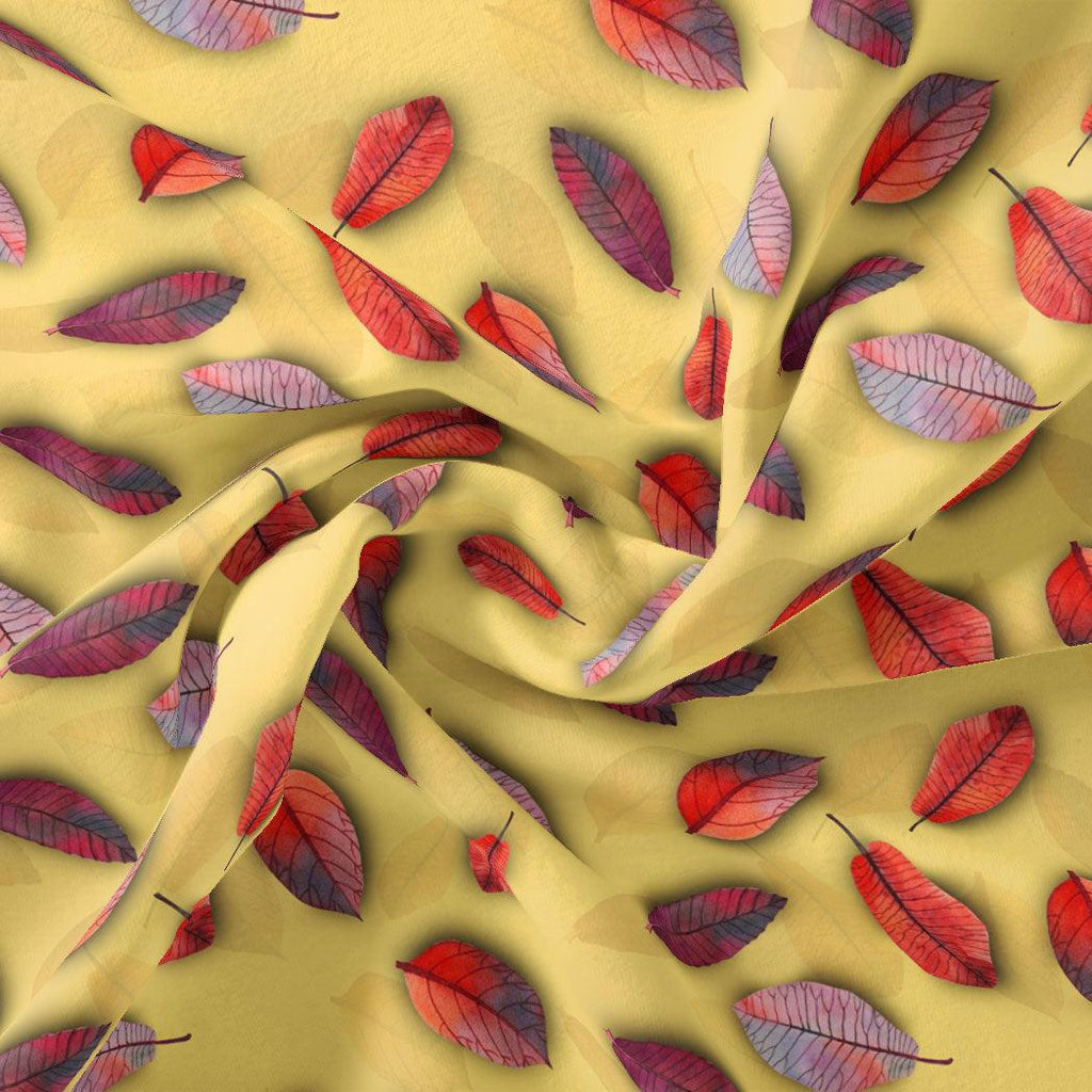 Lemon Drizzle Leaves Weightless Printed Fabric – we 0 ta09143b 110 lemon drizzle leaves weightless printed fabric 1