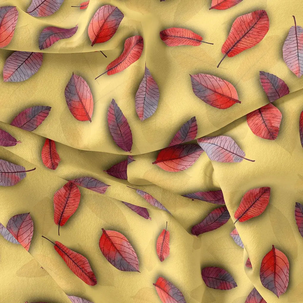 Lemon Drizzle Leaves Weightless Printed Fabric – we 0 ta09143b 110 lemon drizzle leaves weightless printed fabric 4