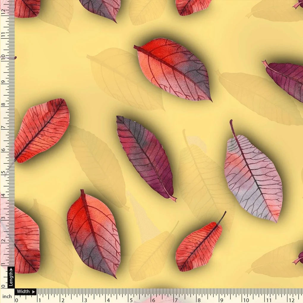 Lemon Drizzle Leaves Weightless Printed Fabric – we 0 ta09143b 110 lemon drizzle leaves weightless printed fabric 5