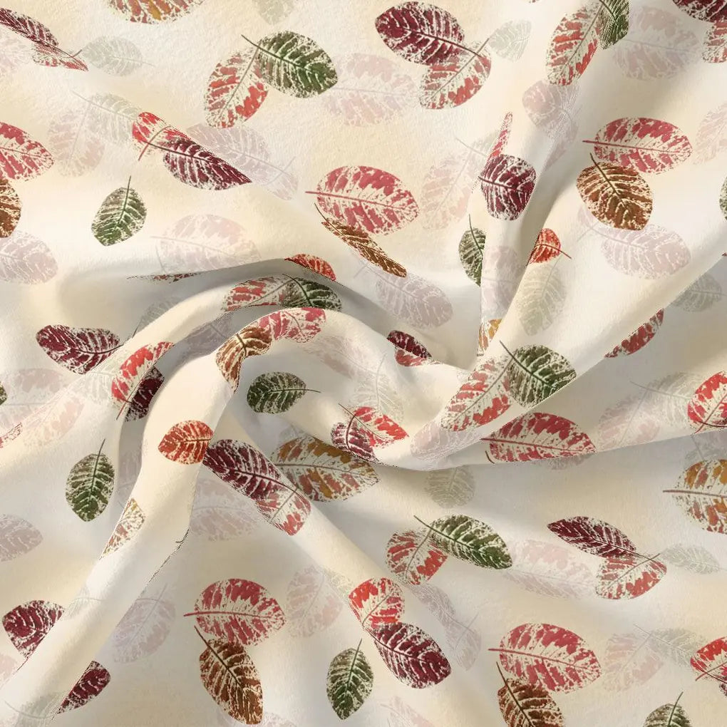 Cream Leaves Weightless Printed Fabric – we 0 ta09242p1 110 cream leaves weightless printed fabric 1