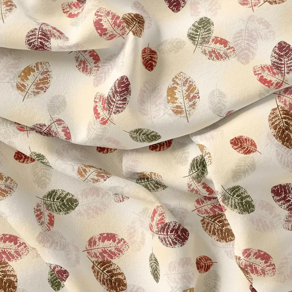 Cream Leaves Weightless Printed Fabric – we 0 ta09242p1 110 cream leaves weightless printed fabric 4