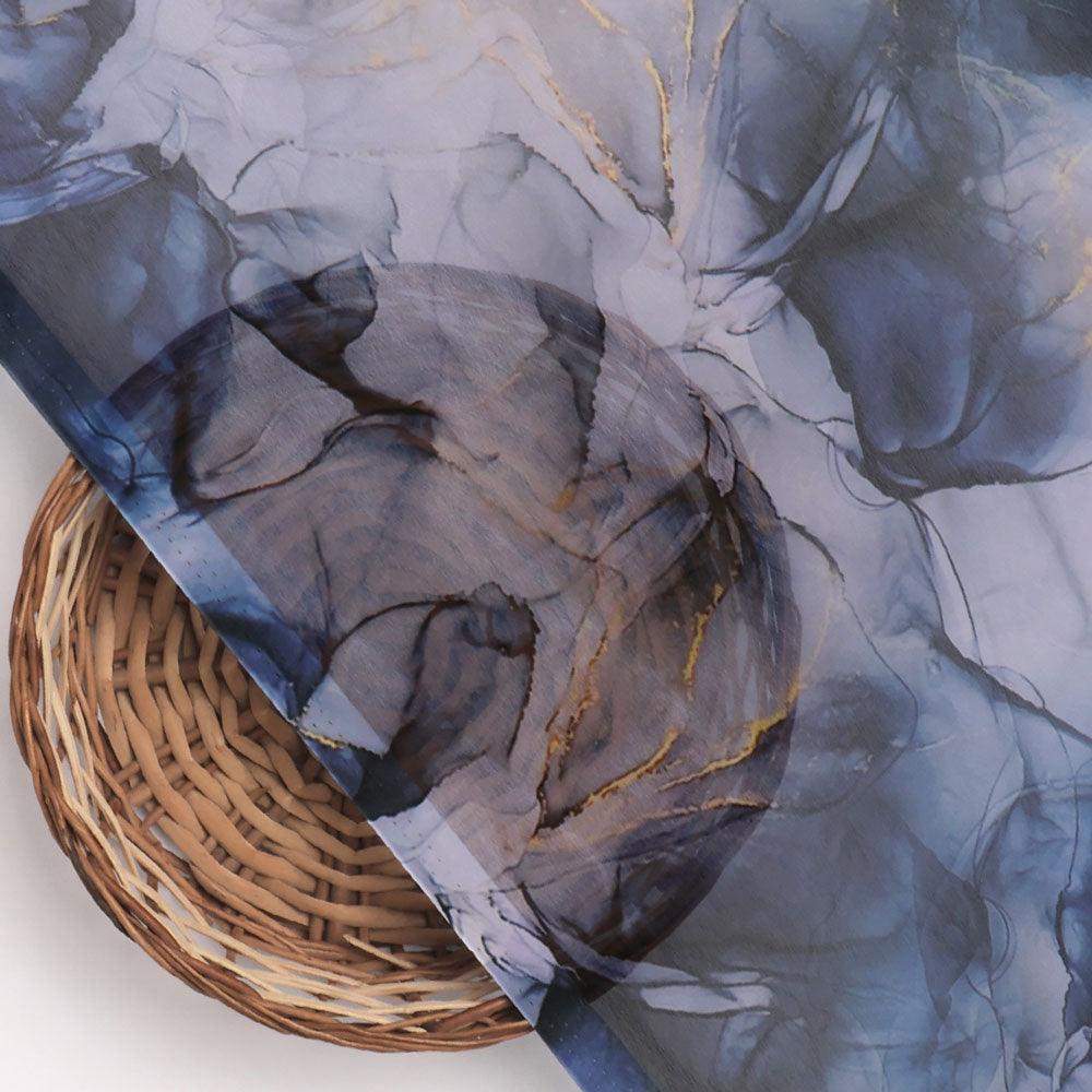 Blue Decorative Weightless Printed Fabric – we 0 ta09247 110 blue decorative weightless printed fabric 2