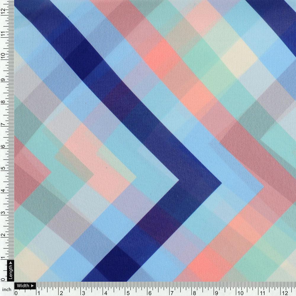 Decorative Zigzag Strips Digital Printed Fabric - Weightless – we 0 ta09260p11 110 decorative zigzag strips digital printed fabric weightless 4