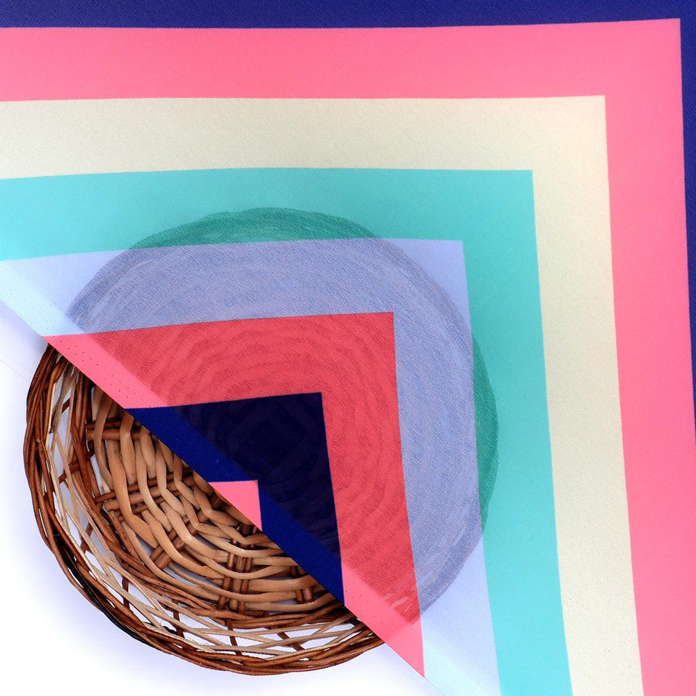 Seamless Colourful Zigzag Digital Printed Fabric - Weightless - FAB VOGUE Studio®