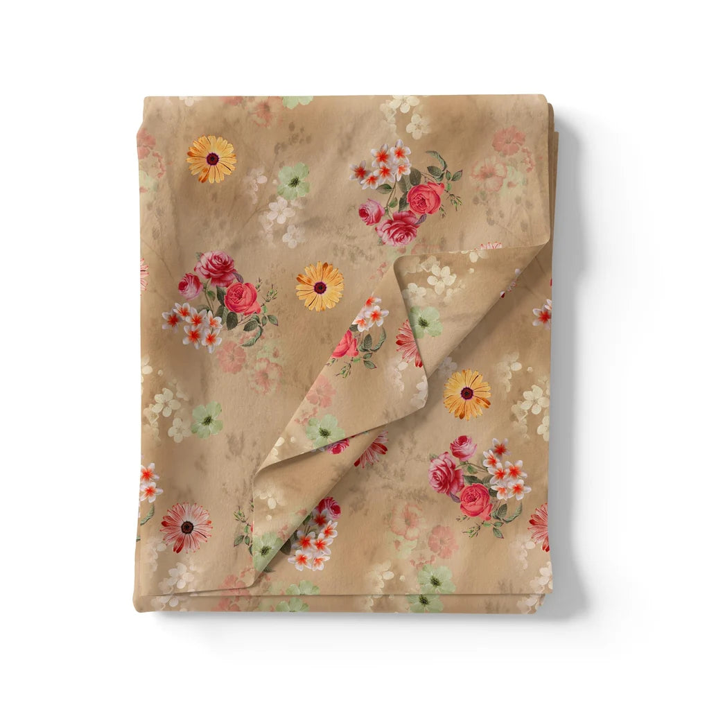 Multitype Of Flower Sunflower And Roses Digital Printed Fabric - Weightless – we 0 ta09572c 110 multitype of flower sunflower and roses digital printed fabric weightless 4