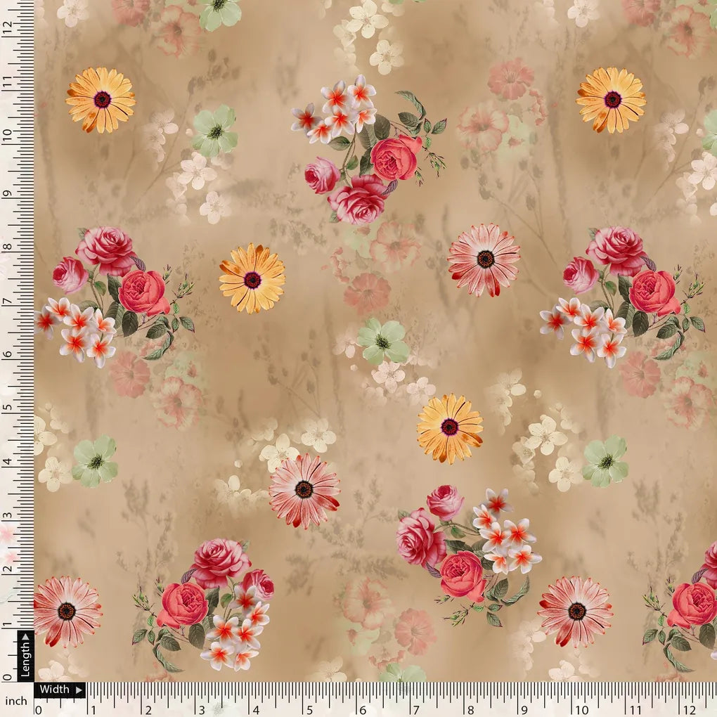 Multitype Of Flower Sunflower And Roses Digital Printed Fabric - Weightless – we 0 ta09572c 110 multitype of flower sunflower and roses digital printed fabric weightless 5