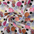 Colourful Bubble Stone Circle Digital Printed Fabric - Weightless – we 0 ta09595b 110 colourful bubble stone circle digital printed fabric weightless 1