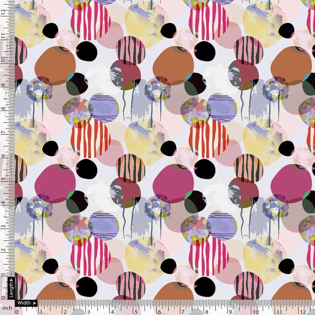 Colourful Bubble Stone Circle Digital Printed Fabric - Weightless – we 0 ta09595b 110 colourful bubble stone circle digital printed fabric weightless 5