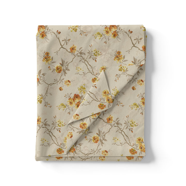 Trendy Jacobean Floral Flower Digital Printed Fabric - Weightless - FAB VOGUE Studio®