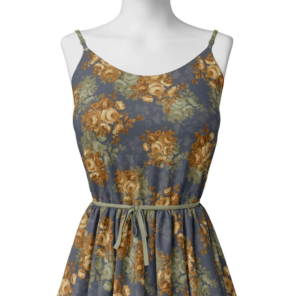 Golden Roses With Bright Gray Digital Printed Fabric - Weightless – we 0 ta09612p6 110 golden roses with bright gray digital printed fabric weightless 2