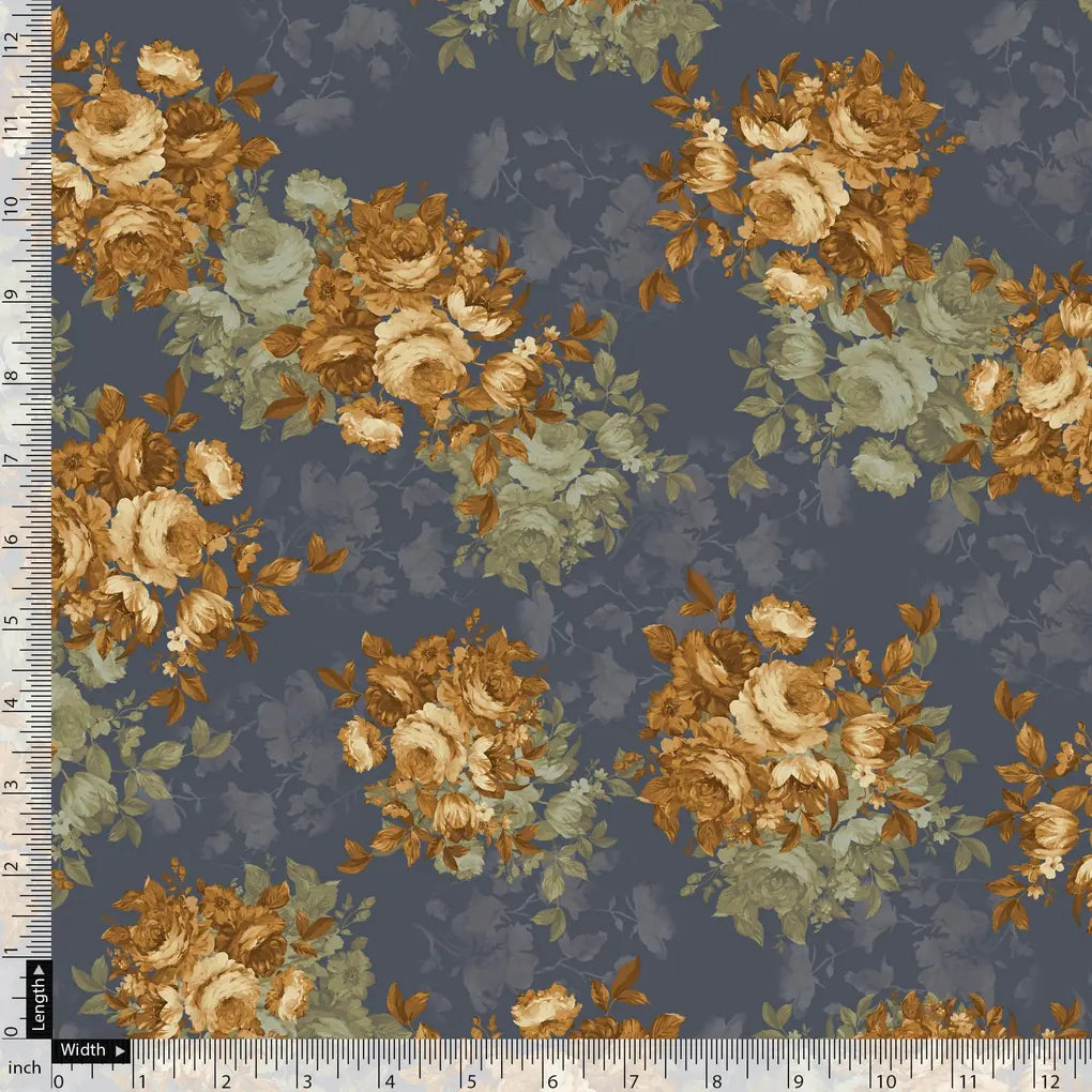 Golden Roses With Bright Gray Digital Printed Fabric - Weightless – we 0 ta09612p6 110 golden roses with bright gray digital printed fabric weightless 5