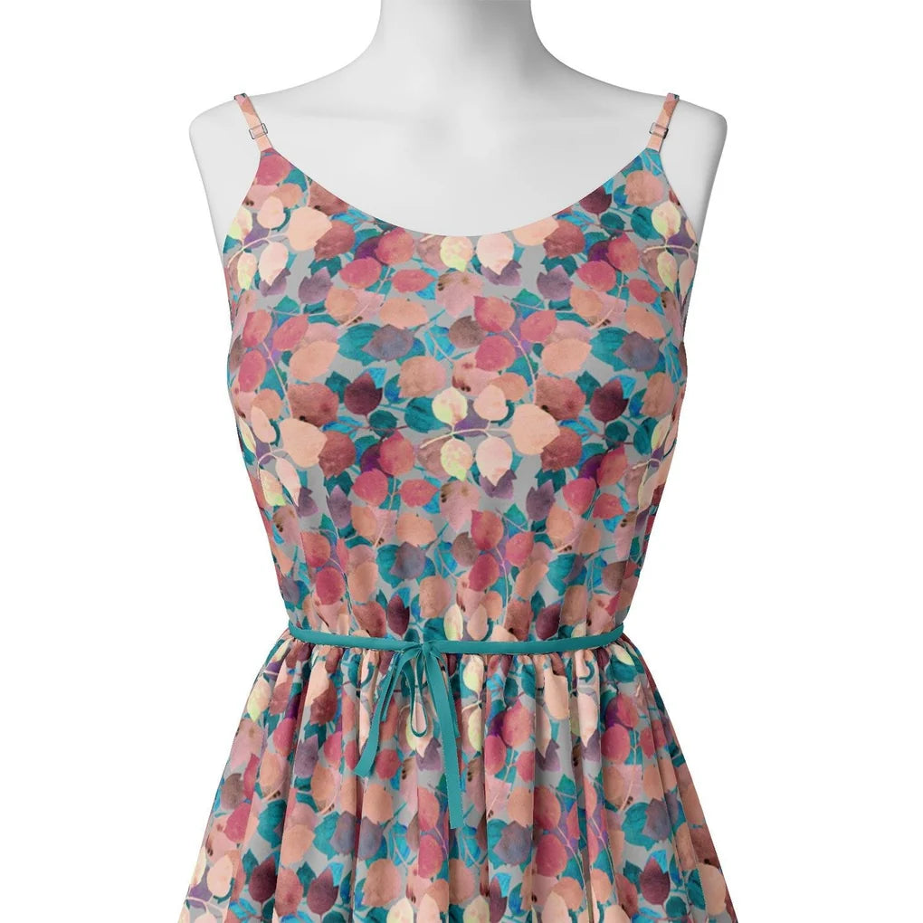 Colourful Box Elder Leaves Digital Printed Fabric - Weightless – we 0 ta09656a 110 colourful box elder leaves digital printed fabric weightless 2