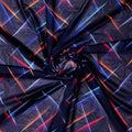 Classic Colourful Feather With Blue Background Digital Printed Fabric - Weightless – we 0 ta09682pb 110 classic colourful feather with blue background digital printed fabric weightless 1