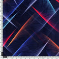 Classic Colourful Feather With Blue Background Digital Printed Fabric - Weightless – we 0 ta09682pb 110 classic colourful feather with blue background digital printed fabric weightless 4
