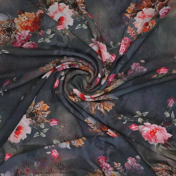 Morden Peony Watercolour Art Digital Printed Fabric - Weightless – we 0 ta7309p1 110 morden peony watercolour art digital printed fabric weightless 2 - alternate view