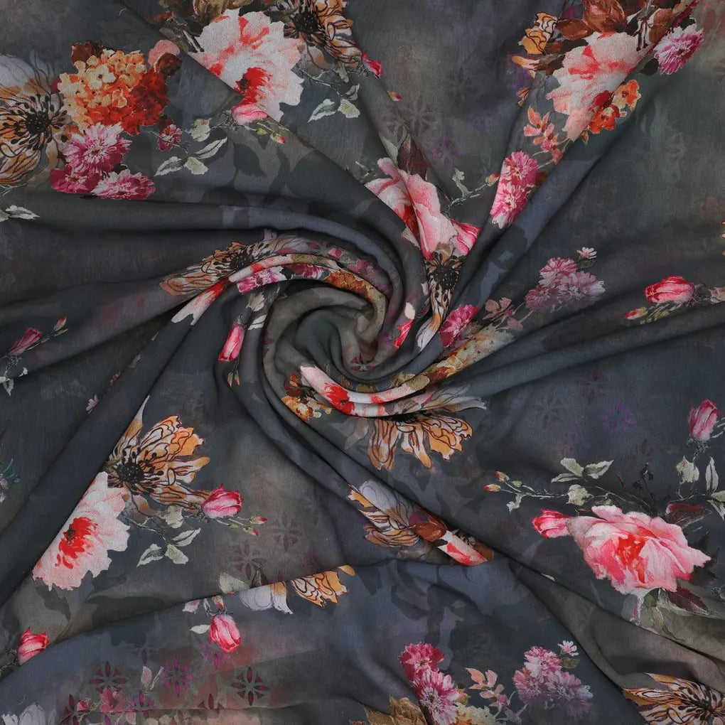 Morden Peony Watercolour Art Digital Printed Fabric - Weightless – we 0 ta7309p1 110 morden peony watercolour art digital printed fabric weightless 2