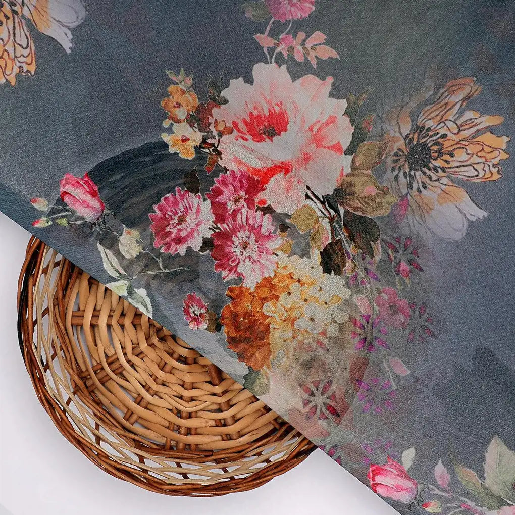 Morden Peony Watercolour Art Digital Printed Fabric - Weightless – we 0 ta7309p1 110 morden peony watercolour art digital printed fabric weightless 3