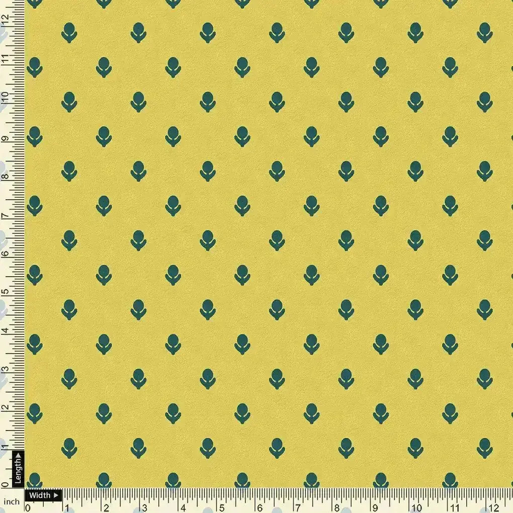 Lemon Yellow Small And Single Motif Allover Digital Printed Fabric - Weightless – we 0 ta7590p2 110 lemon yellow small and single motif allover digital printed fabric weightless 4