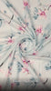 Blue Watercolour Magnolia Floral Rayon Digital Printed Fabric