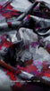 Multicolor Abstract Brushstroke Pattern Japan Satin Digital Printed Fabric