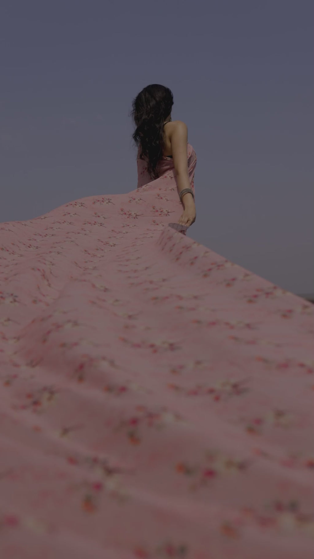 Multicolor Flower Pure Georgette Printed Fabric