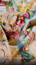Multicolor Abstract Watercolour Floral Premium Quality Digital Printed Fabric