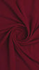 Maroon Red Plain Georgette Solid Fabric