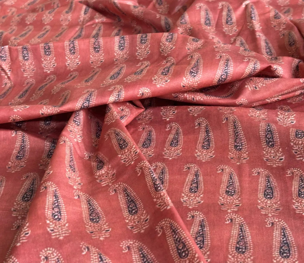 Red Paisley Digital Printed Fabric - Pure Cotton – r1 5c9b08c1 099a 4087 a5e7 507f0b90e7c6