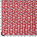 Red Ditsy Floral & Ethnic Motif Premium Rayon Fabric – ra 0 ma04275 114 4