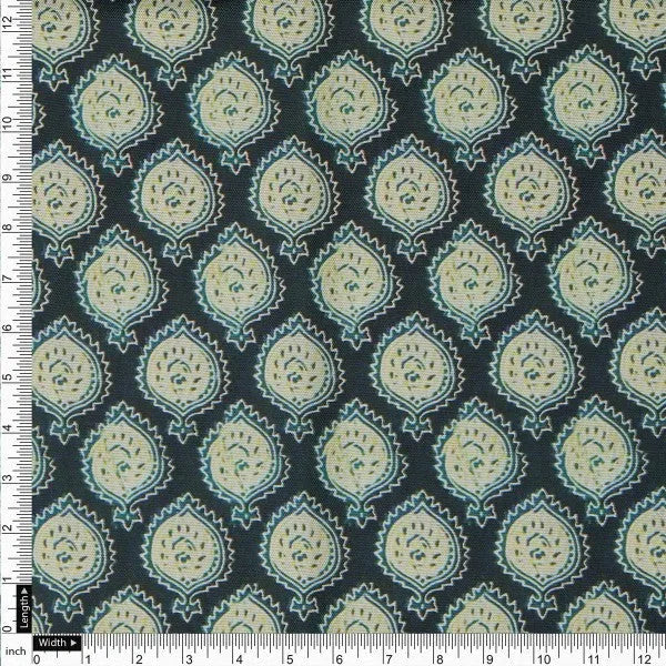 Navy Blue & Cream Ethnic Motif Block Print Style Rayon Fabric – ra 0 ma04276 114 4 dd6e3e91 00eb 4e90 9681 7bed5f4e4506