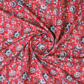 Vibrant Red Floral Jaipuri Style Printed Rayon Fabric – ra 0 ma04295 114 2