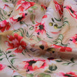 Beige & Red Watercolour Floral Printed Soft Rayon Fabric – ra 0 ta01278 114 1