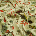 Autumnal Leaves & Berries Print on Soft Rayon Fabric – ra 0 ta05270 114 1