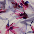 Fuchsia & Violet Watercolour Floral Printed Rayon Fabric – ra 0 ta05587 114 1