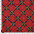 Red & Navy Blue Geometric Ethnic Motif Rayon Fabric – ra 0 ta0707 114 4