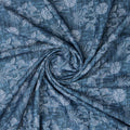Teal Blue Damask Inspired Ethnic Floral Rayon Fabric – ra 0 ta0710 114 2