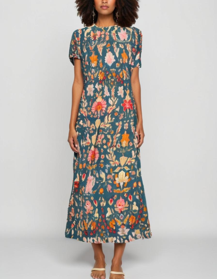 Red Kalamkari Pure Muslin Printed Fabric Material