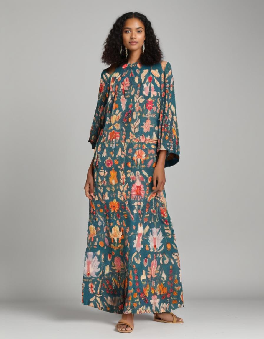 Red Kalamkari Pure Muslin Printed Fabric Material